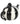 Black and White Pumpkin Teapot